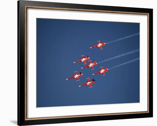 Aerobatic Team, Patrouille Swiss, Switzerland, Europe-Hans Peter Merten-Framed Photographic Print