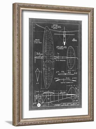 Aeronautic Blueprint I-Vision Studio-Framed Art Print