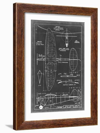 Aeronautic Blueprint I-Vision Studio-Framed Art Print