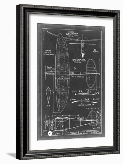 Aeronautic Blueprint I-Vision Studio-Framed Art Print