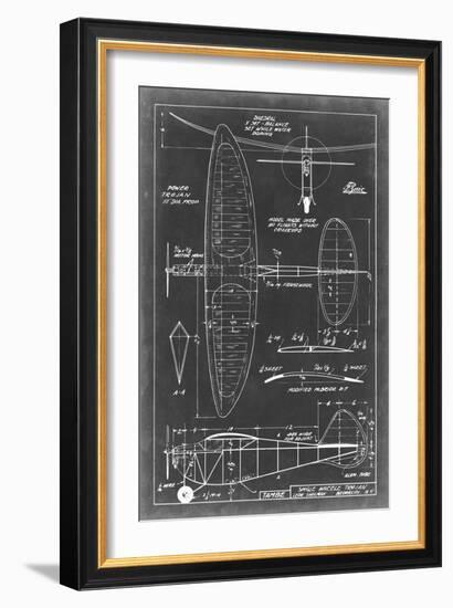 Aeronautic Blueprint I-Vision Studio-Framed Art Print