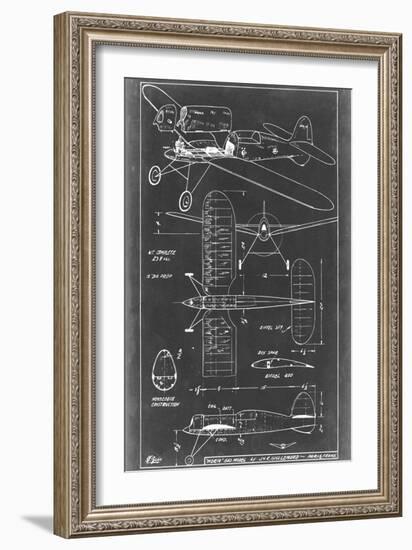 Aeronautic Blueprint II-Vision Studio-Framed Art Print