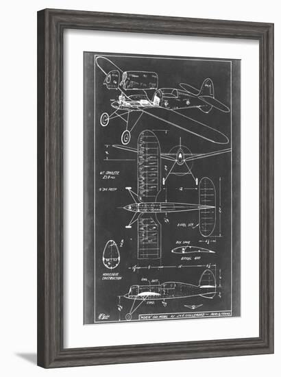 Aeronautic Blueprint II-Vision Studio-Framed Art Print