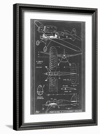 Aeronautic Blueprint II-Vision Studio-Framed Art Print