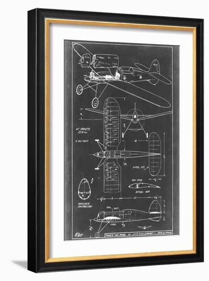 Aeronautic Blueprint II-Vision Studio-Framed Art Print