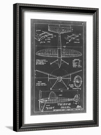 Aeronautic Blueprint III-Vision Studio-Framed Premium Giclee Print