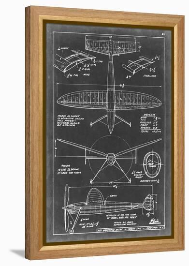 Aeronautic Blueprint III-Vision Studio-Framed Stretched Canvas