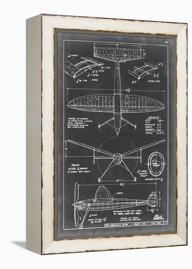 Aeronautic Blueprint III-Vision Studio-Framed Stretched Canvas