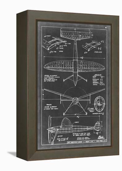 Aeronautic Blueprint III-Vision Studio-Framed Stretched Canvas