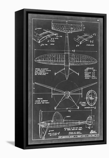 Aeronautic Blueprint III-Vision Studio-Framed Stretched Canvas