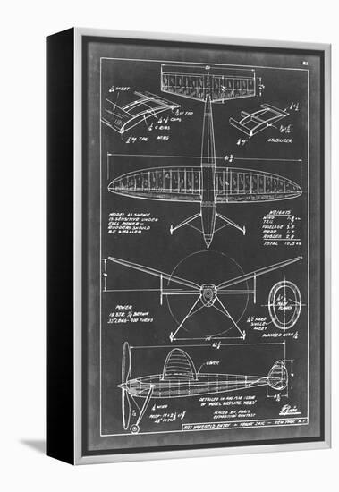 Aeronautic Blueprint III-Vision Studio-Framed Stretched Canvas