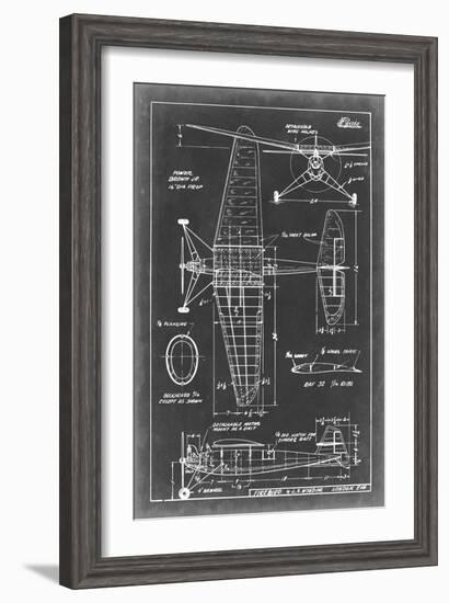 Aeronautic Blueprint IV-Vision Studio-Framed Art Print