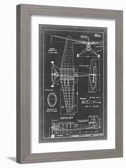 Aeronautic Blueprint IV-Vision Studio-Framed Art Print