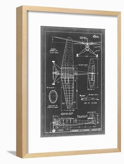 Aeronautic Blueprint IV-Vision Studio-Framed Art Print