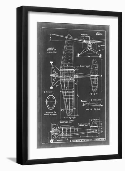 Aeronautic Blueprint IV-Vision Studio-Framed Art Print