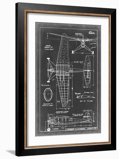 Aeronautic Blueprint IV-Vision Studio-Framed Art Print