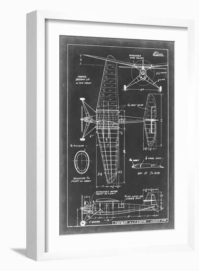 Aeronautic Blueprint IV-Vision Studio-Framed Art Print