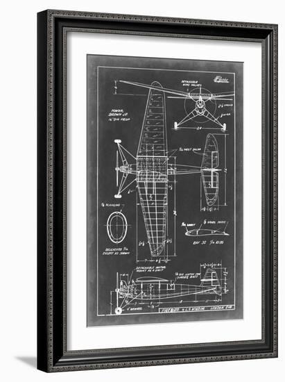 Aeronautic Blueprint IV-Vision Studio-Framed Art Print