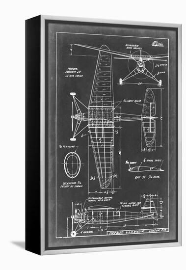 Aeronautic Blueprint IV-Vision Studio-Framed Stretched Canvas