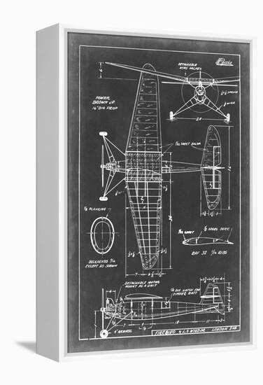 Aeronautic Blueprint IV-Vision Studio-Framed Stretched Canvas