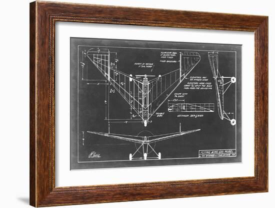 Aeronautic Blueprint V-Vision Studio-Framed Art Print