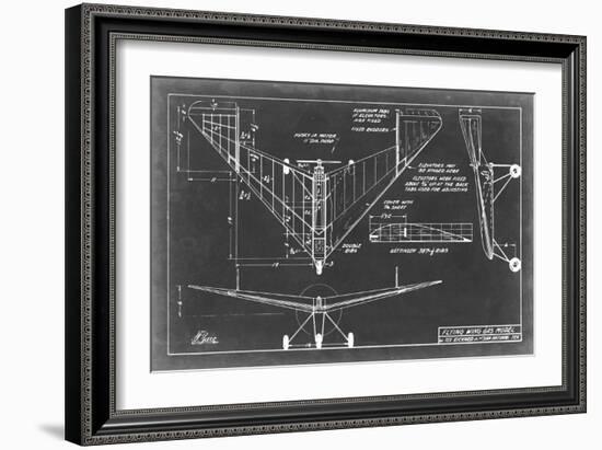 Aeronautic Blueprint V-Vision Studio-Framed Art Print