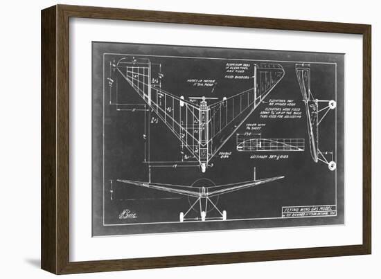 Aeronautic Blueprint V-Vision Studio-Framed Premium Giclee Print