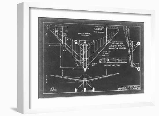 Aeronautic Blueprint V-Vision Studio-Framed Premium Giclee Print