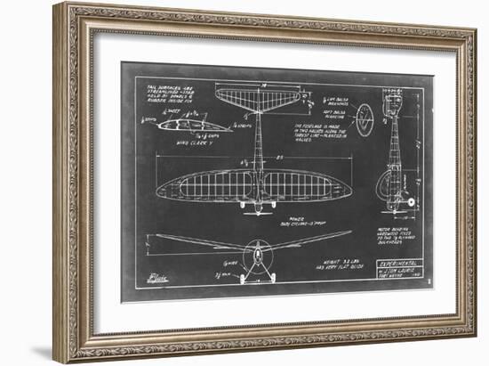 Aeronautic Blueprint VI-Vision Studio-Framed Art Print