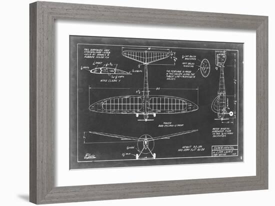 Aeronautic Blueprint VI-Vision Studio-Framed Art Print