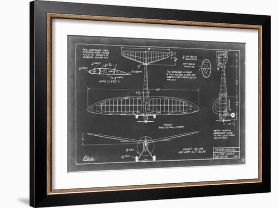 Aeronautic Blueprint VI-Vision Studio-Framed Art Print