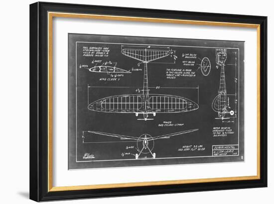 Aeronautic Blueprint VI-Vision Studio-Framed Art Print