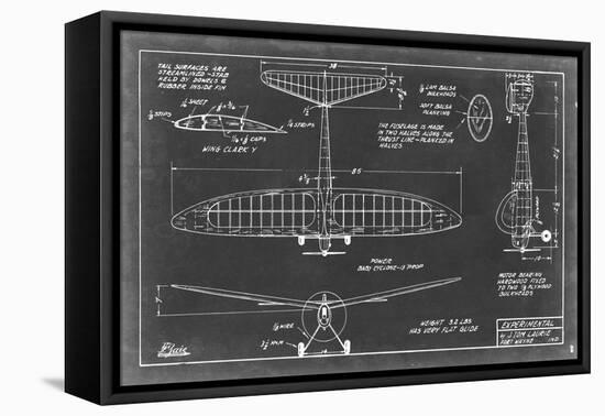 Aeronautic Blueprint VI-Vision Studio-Framed Stretched Canvas