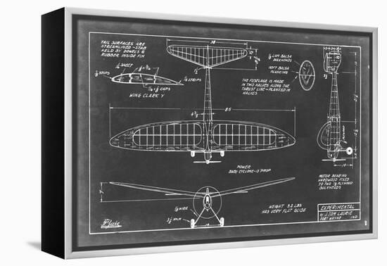 Aeronautic Blueprint VI-Vision Studio-Framed Stretched Canvas