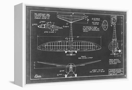 Aeronautic Blueprint VI-Vision Studio-Framed Stretched Canvas