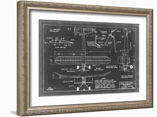 Aeronautic Blueprint VII-Vision Studio-Framed Art Print