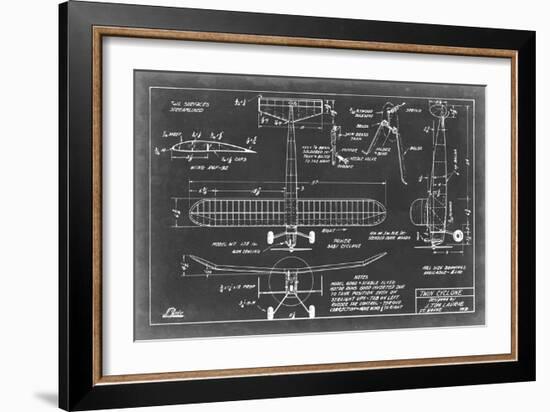 Aeronautic Blueprint VII-Vision Studio-Framed Art Print