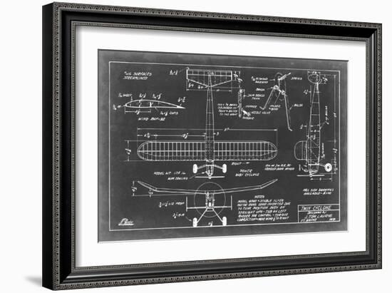 Aeronautic Blueprint VII-Vision Studio-Framed Art Print