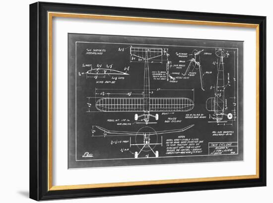 Aeronautic Blueprint VII-Vision Studio-Framed Art Print