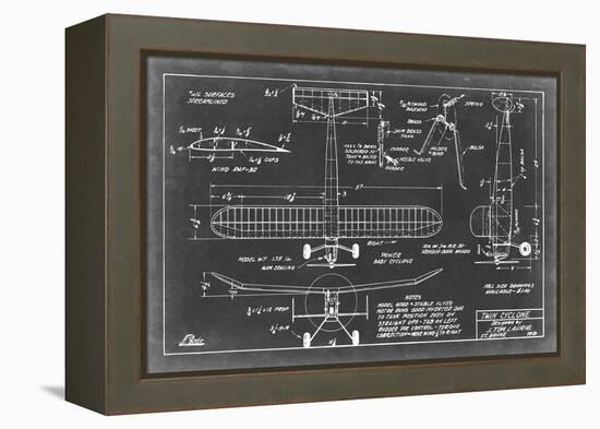 Aeronautic Blueprint VII-Vision Studio-Framed Stretched Canvas