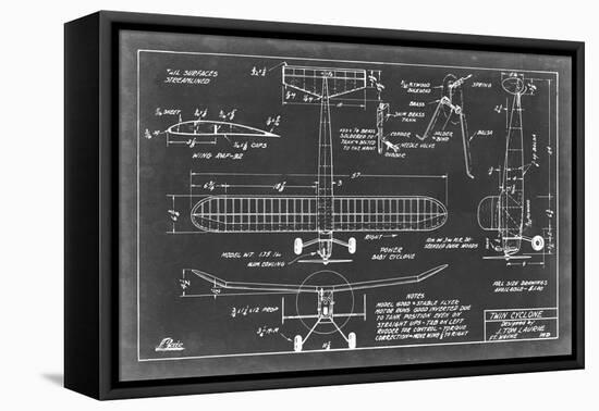 Aeronautic Blueprint VII-Vision Studio-Framed Stretched Canvas