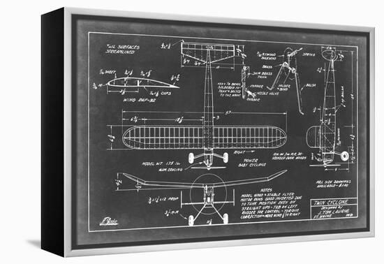 Aeronautic Blueprint VII-Vision Studio-Framed Stretched Canvas