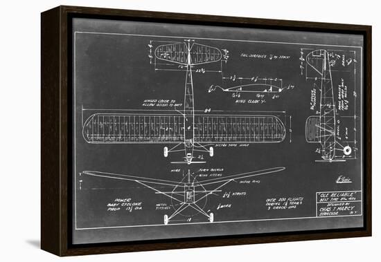 Aeronautic Blueprint VIII-Vision Studio-Framed Stretched Canvas