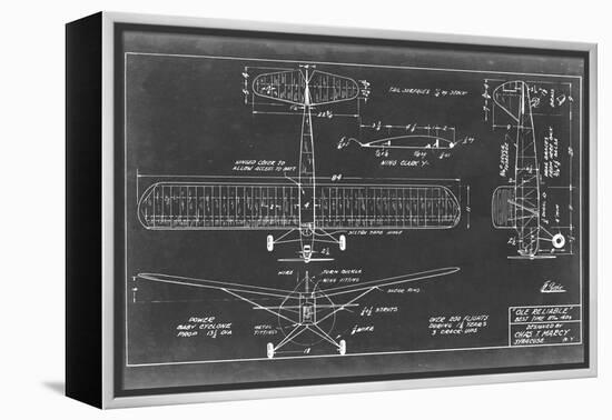 Aeronautic Blueprint VIII-Vision Studio-Framed Stretched Canvas