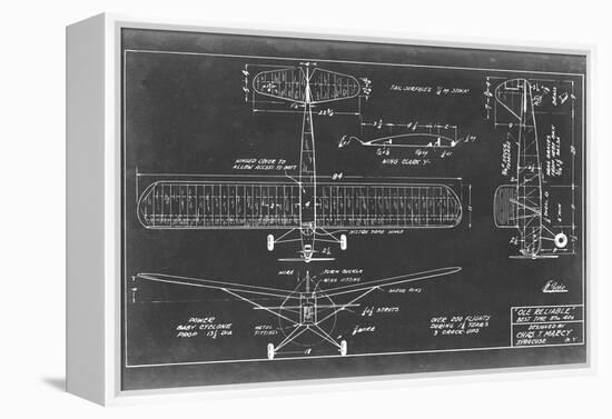 Aeronautic Blueprint VIII-Vision Studio-Framed Stretched Canvas