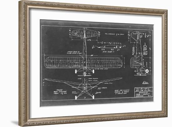 Aeronautic Blueprint VIII-Vision Studio-Framed Art Print