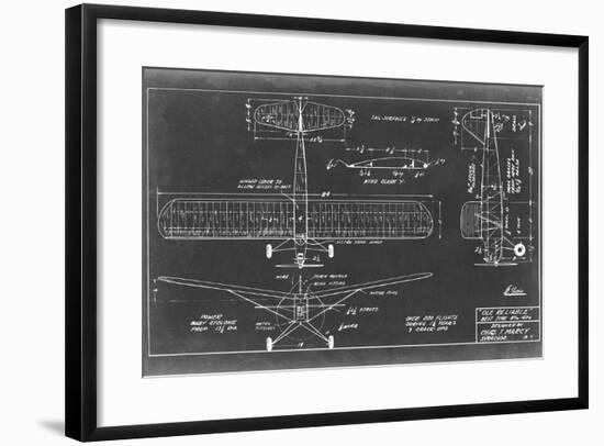 Aeronautic Blueprint VIII-Vision Studio-Framed Art Print