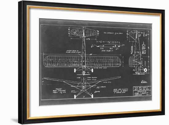 Aeronautic Blueprint VIII-Vision Studio-Framed Art Print