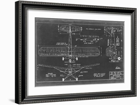 Aeronautic Blueprint VIII-Vision Studio-Framed Art Print