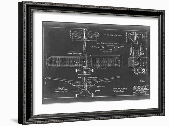 Aeronautic Blueprint VIII-Vision Studio-Framed Premium Giclee Print